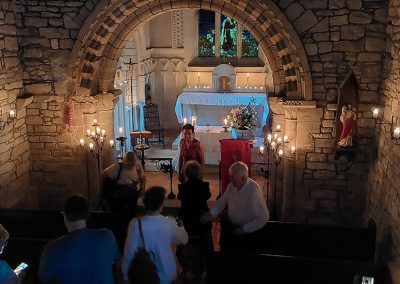 Postlip after the candlelit reopening service 25th July 2025