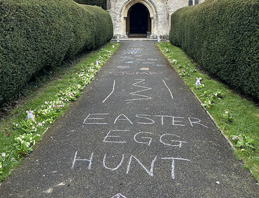 Easter Egg Hunt at St Michael & All Angels, Poulton